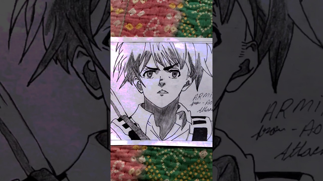 EREN vs ARMIN 🔥 Anime Drawing Battle! ✍️ #shorts