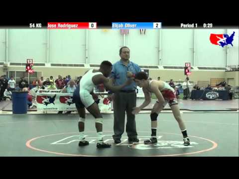 Jose Rodriguez vs. Elijah Oliver at 2013 FILA Cadet Nationals - FS