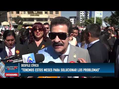 ALCALDE DE COCHABAMBA ENVÍA UN MENSAJE DE UNIDAD