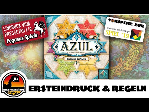 Azul Der Sommerpavillon Regeln und Ersteindruck - Pegasus Pressetag Teil 1/2