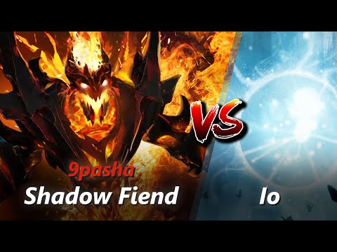 How to Shadow Fiend offlane vs Io/Dragon Knight (feat. 9pasha) | First 10 minutes