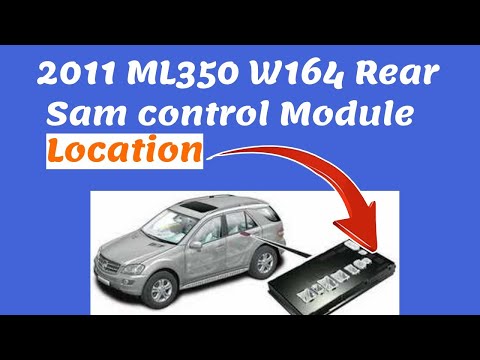 2011 ML350 W164 Rear Sam control Module Location