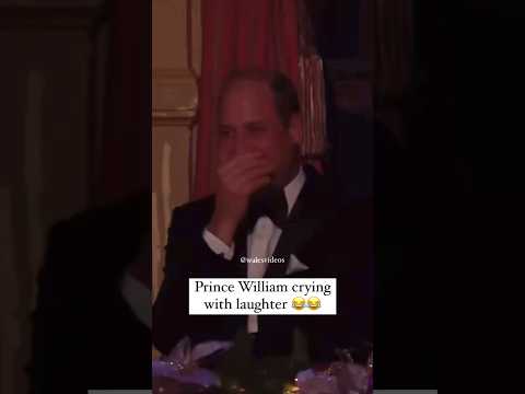 #PrinceWilliam cries with laughter during Royal Variety Performance | credit to @walesvideos #shorts