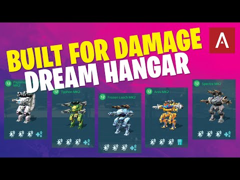War Robots - ONLY DAMAGE MODULES Dream Hangars Episode 71 WR Max Gameplay