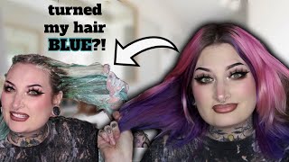 Doing A Color Remover On Purple Hair | Color Fix Semi Permanent Color Remover