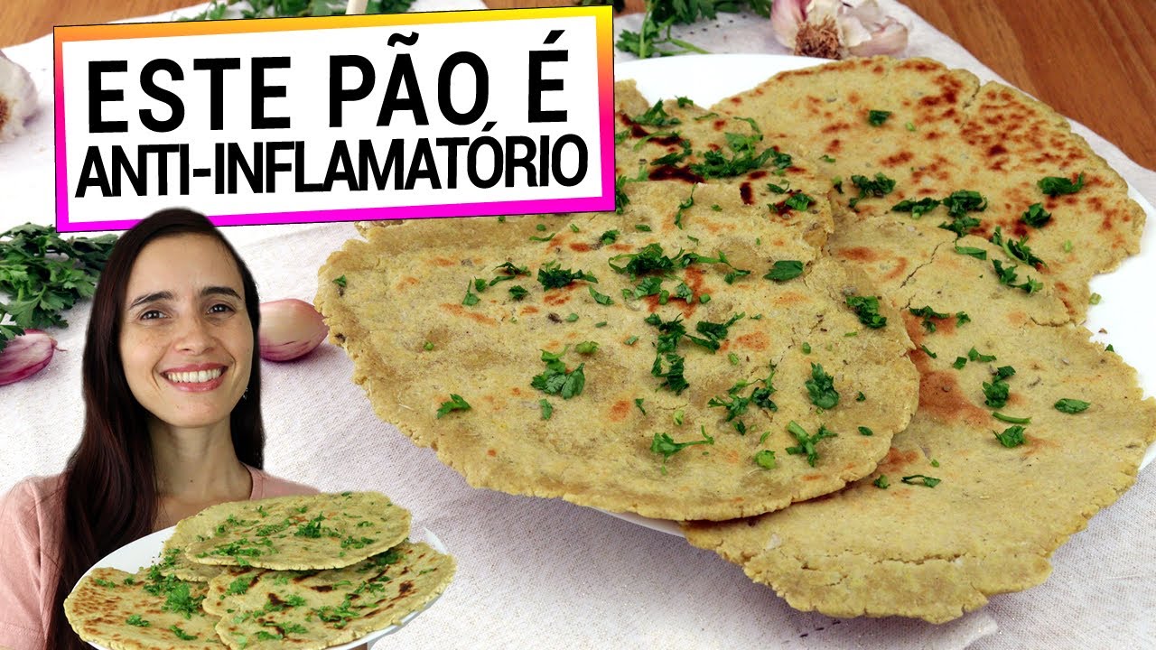 ESTE PÃO DE ALHO É ANTI-INFLAMATÓRIO E SUPER FÁCIL DE FAZER! SEM FARINHA REFINADA, OVO E LEITE