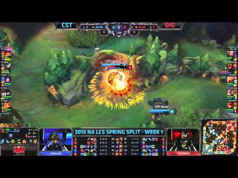 CST vs DIG | S5 NA LCS SPRING 2015 Week 1 Day 1 | Team Coast vs Team Dignitas W1D1G2 HD VOD