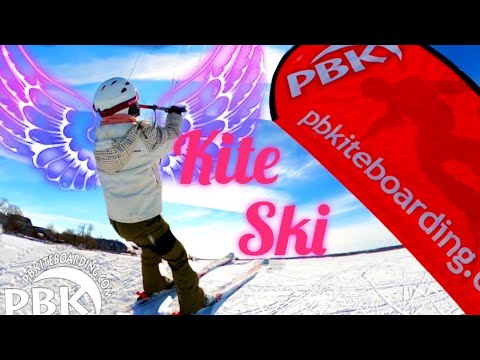 🇨🇦 SNOW KITING Lessons Ontario 😀 Beginner Kite Skiing School Kite Surfing on Snow Lake Simcoe Canada
