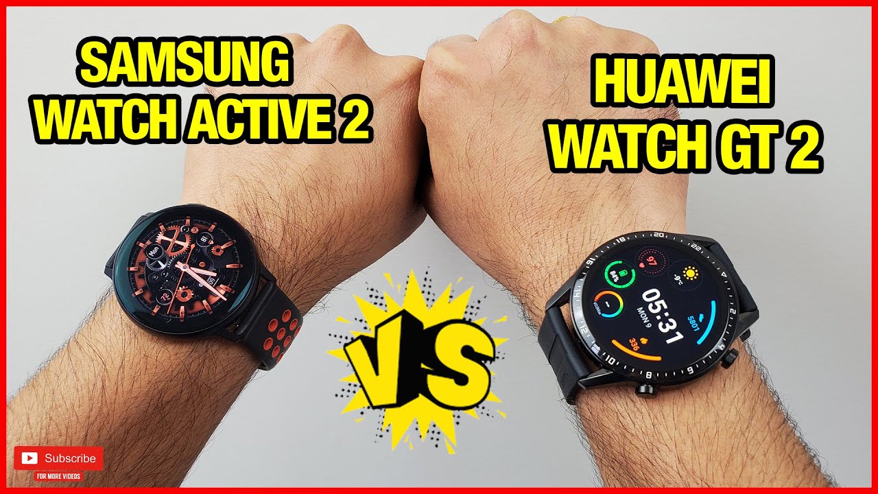Samsung Galaxy Watch Active 2 vs Huawei Watch GT 2