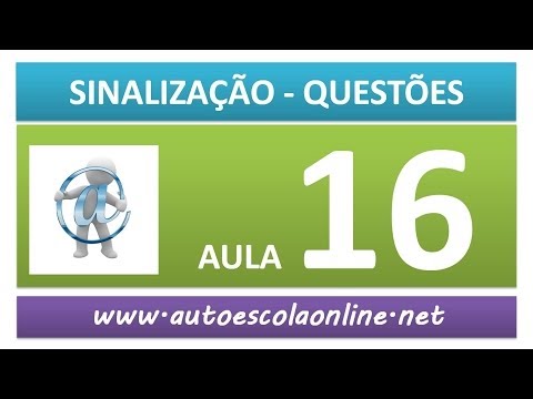 #43 Sinalização de Trânsito - Prova Simulada Resolução de Questões V