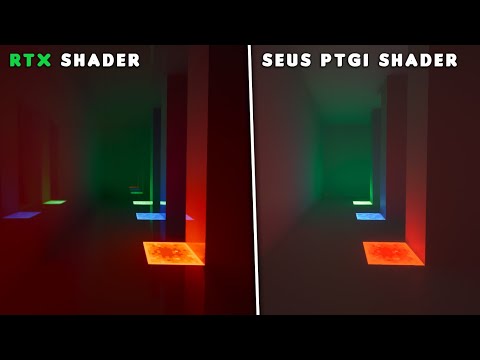 RTX vs SEUS PTGI HRR 2.1 MINECRAFT SHADER COMPARISON | Minecraft Java Edition