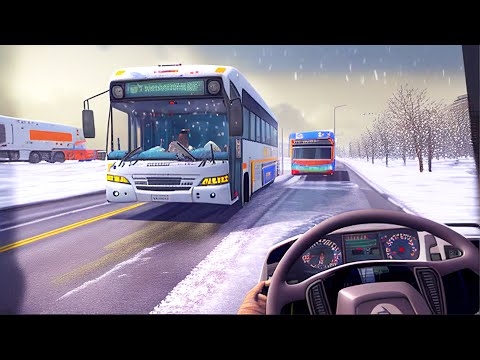 Snowy City Ride Crazy Driving!! ❄     Bus Simulator 2023 (3D) Android & iOS Wheels Mobile Games - YouTube