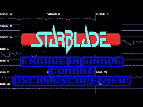 Starblade - Engage in Single Combat - In Oscilloscope View!