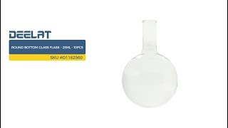 Round bottom Glass Flask - 25ml - 10pcs SKU #D1162960