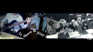 ▶noraz3 SiM - Rosso &amp; Dry Collab Guitar &amp; Bass Cover + TAB