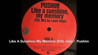 Like A Sunshine My Memory (EOL mix) /  Pushim #louievega #pushim #vinyl