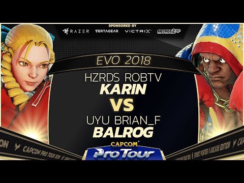 HZRDS RobTV (Karin) vs UYU Brian_F (Balrog) - EVO 2018 - Pools - SFV - CPT 2018