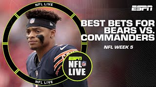 NFL Week 5: Bears vs. Commanders best bets 🏈 | NFL Live