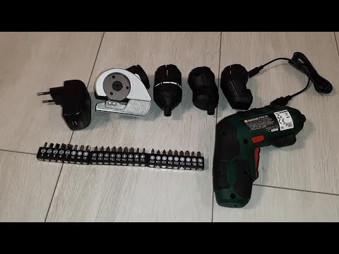 Unboxing Parkside Cordless Screwdriver With Exchangeable Attachments Pas D5