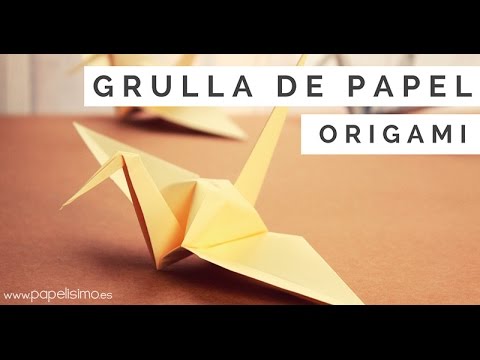 , title : 'Cómo hacer grulla de papel (origami - papiroflexia)'