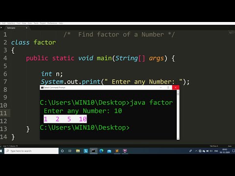 Learn Java program to find factor of a Number | Learn Coding - Mind Luster