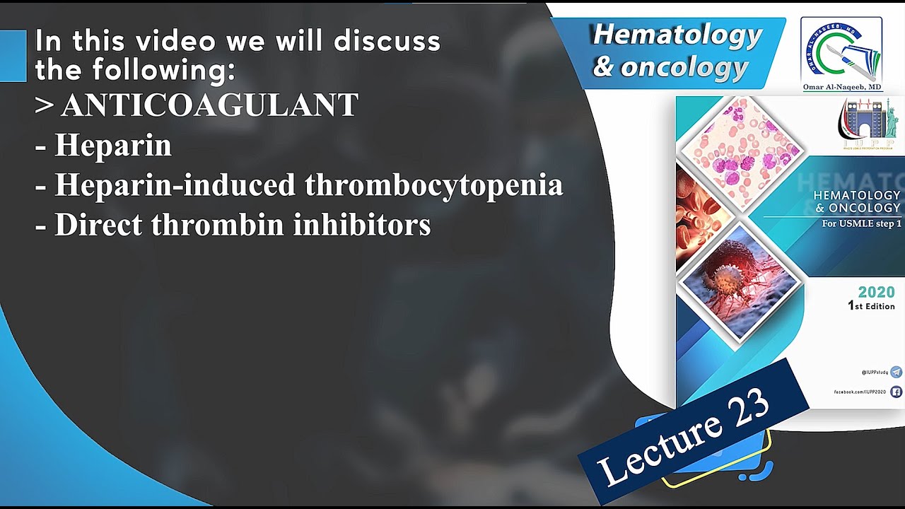 Heparin || Heparin induced thrombocytopenia (HIT) || Direct thrombin inhibitors