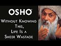 OSHO Without Knowing This Life Is A Sheer Wastage