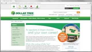 Dollar Tree Application Online Video
