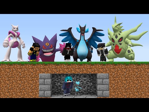 Minecraft Pixelmon Manhunt Com Mega Evoluções (1 Speedrunner VS 3 Caçadores)