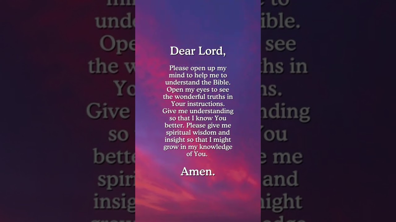 Prayer for Bible Study | #Shorts