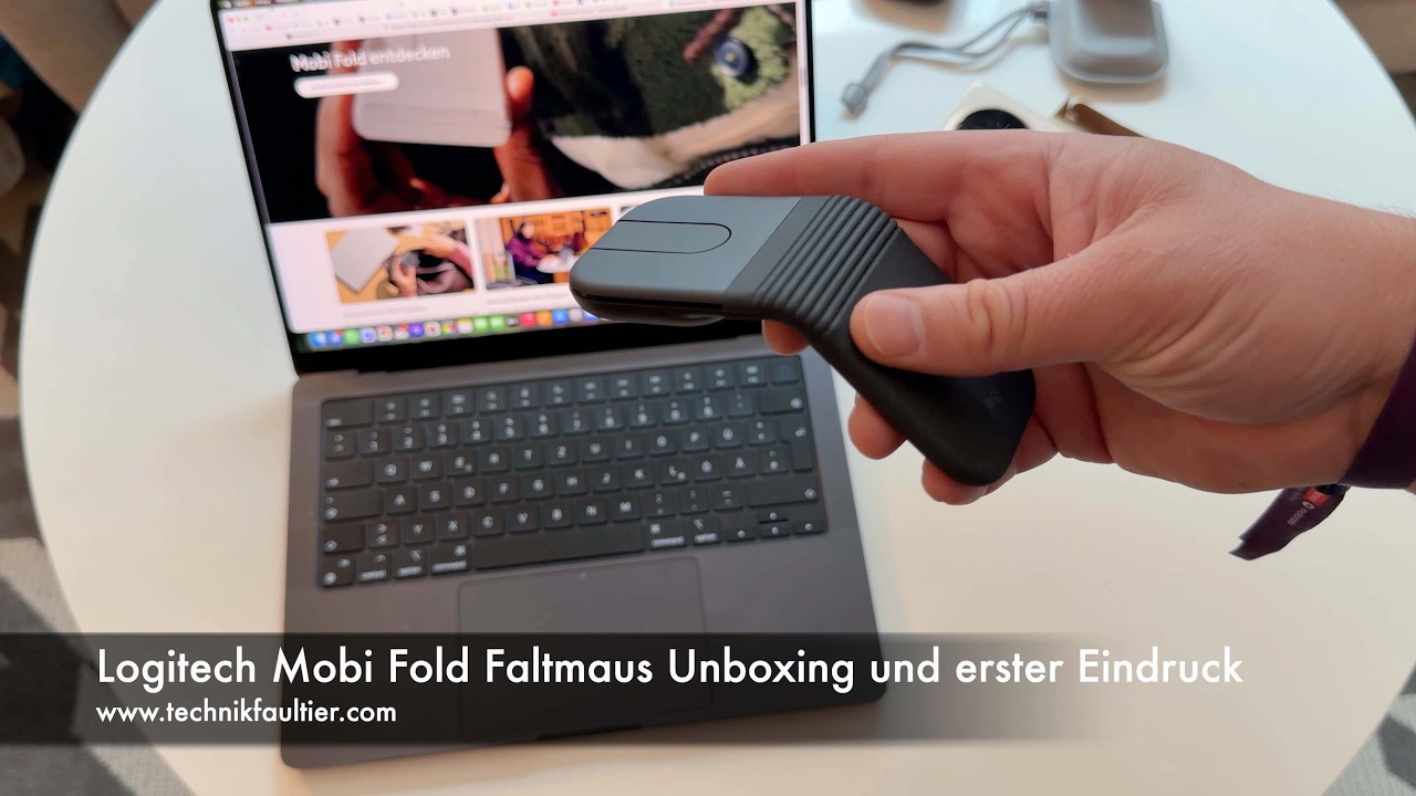Logitech Mobi Fold Faltmaus Unboxing und erster Eindruck