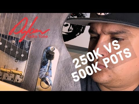 How Guitar Pots Work   250k pots VS 500K pots in my guitar