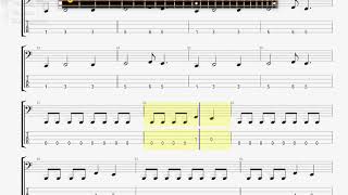 Jungle, Rot   Red Skies BASS GUITAR TAB