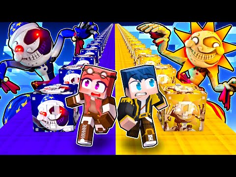 LUCKY BLOCK SUNDROP VS LUCKY BLOCK MOONDROP! - MINECRAFT