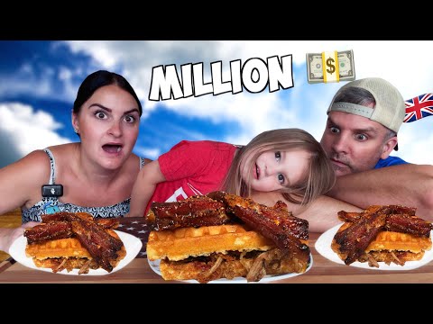 Million Dollar Bacon, Smoked Pulled Pork Waffle Sandwich with Maple Syrup