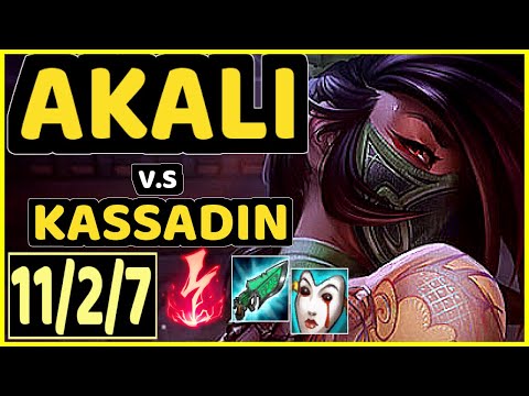 EVROT (AKALI) vs KASSADIN - 11/2/7 KDA MID CHALLENGER GAMEPLAY - BR