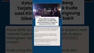 Detik-detik Ketua DPRD Sumedang Terjatuh saat Naiki Kuda, Alami Luka Memar di Kepala