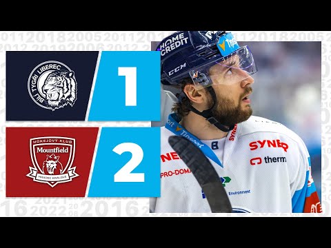 SESTŘIH | Bílí Tygři - Mountfield HK 1:2 (4. čtvrtfinále)