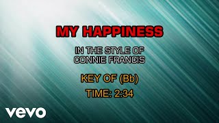 Connie Francis - My Happiness (Karaoke)