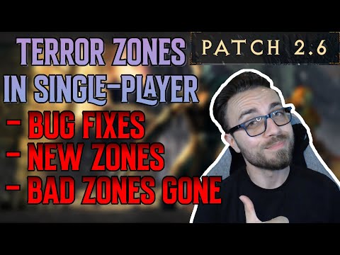 Terror Zones Coming To Single Player!! + Sunder Charms | Diablo 2 Resurrected Patch 2.6 Analysis D2R