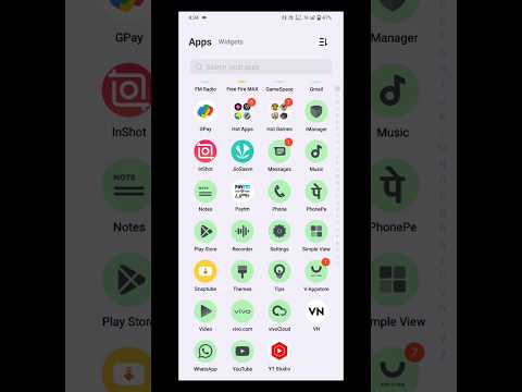 apps colour change settings Vivo t2x 5G