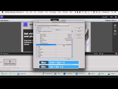 Adobe Premiere Elements 12 Tutorial | Customizing Keyboard Shortcuts