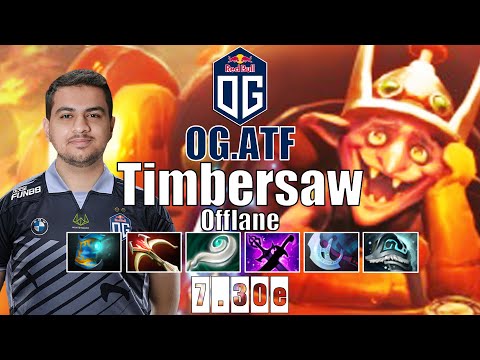 Timbersaw Offlane | OG.ATF | ATF SUPER CANCER TIMBERSAW BUILD | 7.30e Gameplay Highlights