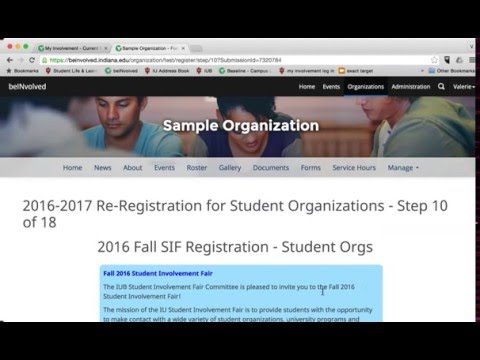 Beinvolved Re Registration Demonstration