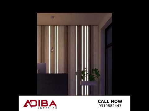 New Creative WPC Louvers & PVC Panel Designing by Adiba Interior