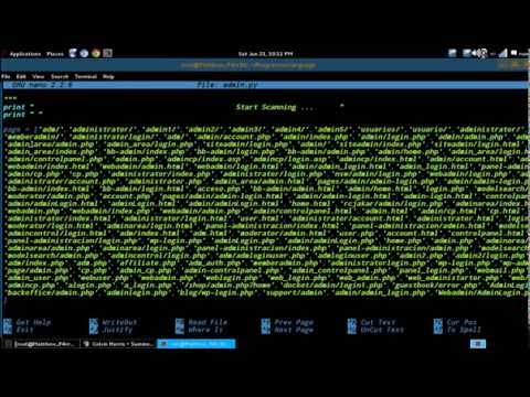 Admin Finder With Python Script