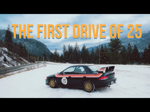 THE FIRST DRIVE OF 25-Winter Road Trip in my JDM Subaru Impreza