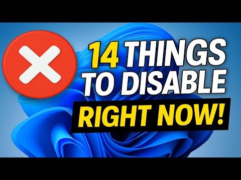 Disable these 14 Windows Settings Right Now!!! (2026)