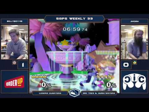 S@PS 33 Melee Singles - billyboy48 (Fox) vs JMOAN (Sheik) - Loser's Quarters