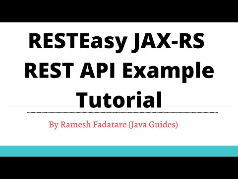 RESTEasy JAX-RS REST API Example Tutorial